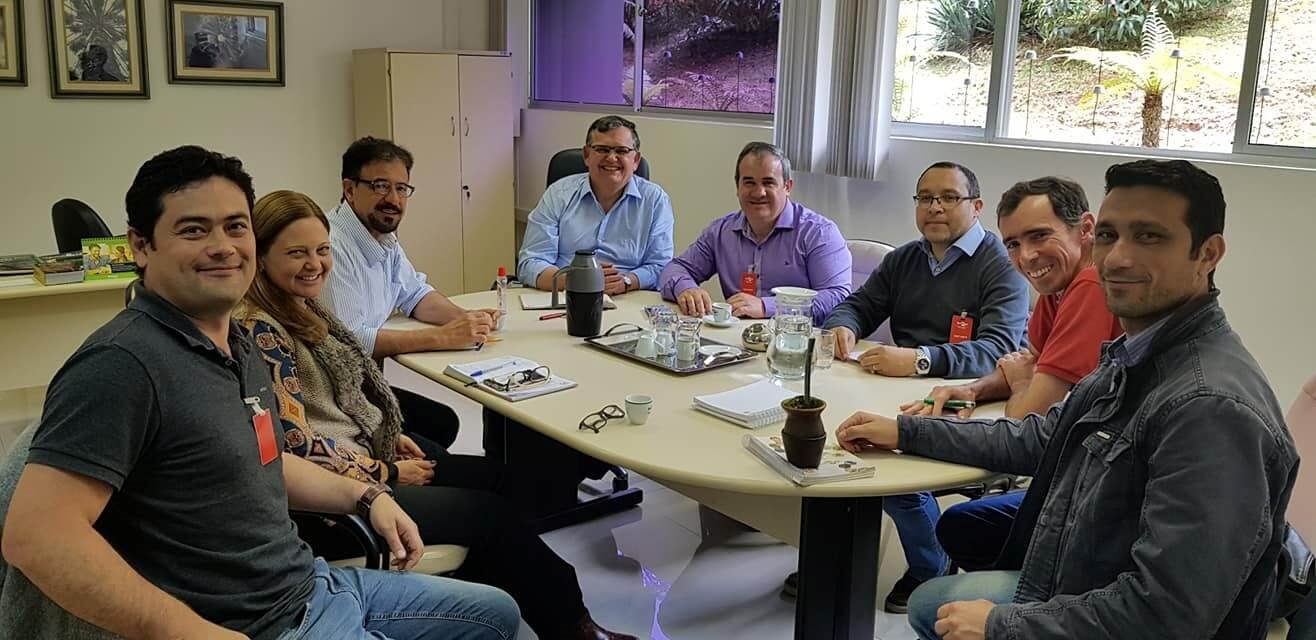 Imagem de uma reunião na Embrapa